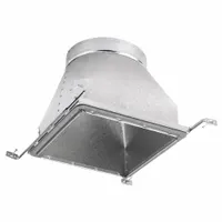 Vent Boot Hanger: Square to Round Adapter Boot, 10 in Dia. 10 in H x 12 in W Collar Size, Steel (MPN SBS-121210 SRA)