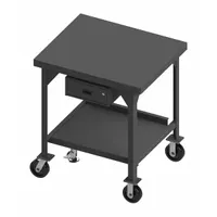 DURHAM MFG Workbench: Fixed Ht, Steel, 36 in x 30 in, 3,600 lb Overall Load Capacity (MPN HDWBMFL-3036-6PH-177-95)