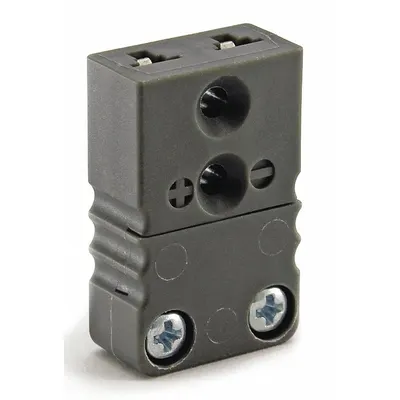 Dayton Thermocouple Jack: Jack, For Type J Thermocouple Type, Mini Plug, Flat - Thermocouple Plugs