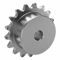 TSUBAKI Single Strand Sprocket: One-Sided Hub, For Single Strands, 25, 17 Teeth, 1.361 in Pitch Dia (MPN 25B17SS)