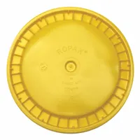 APPROVED VENDOR Pail Lid: Snap-On, 12 1/4 in Overall Dia, Yellow, Plastic, FDA Compliant (MPN ROP2100CVR-SN-Y)