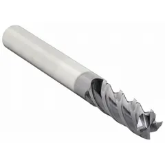This carbide square end mill is designed for high-speed milling of steel and cast iron. Its AlTiN coating and four-flute geometry enable efficient material removal in roughing and finishing operations. Typical applications include automotive, mold, and general machining.