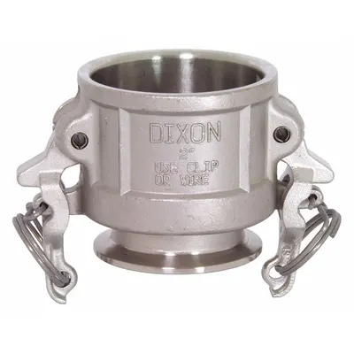 DIXON VALVE & COUPLING Cam and Groove Coupling: 1 1/2 in Coupling Size, 250 psi Max. Working Pressure @ 70 F - Type C Stainless Steel Cam & Groove Fittings