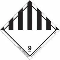 LABELMASTER Miscellaneous Dangerous Goods Placard: Dangerous, 3 15/16 in x 4 in, 500 Labels, 500 PK (MPN HML9)