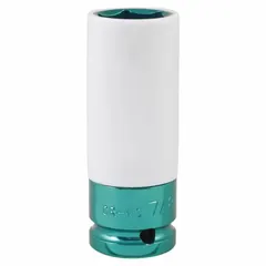 This 1/2 in drive socket features a 7/8 in SAE 6-point configuration with a non-marring design to protect fastener and workpiece surfaces. The chrome finish provides corrosion resistance. Suitable for general fastening tasks in automotive and industrial settings.