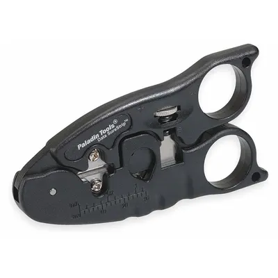 PALADIN Cable Stripper: Manual, 14 AWG to 8 AWG, 1/2 in - Data & Coaxial Cable Strippers