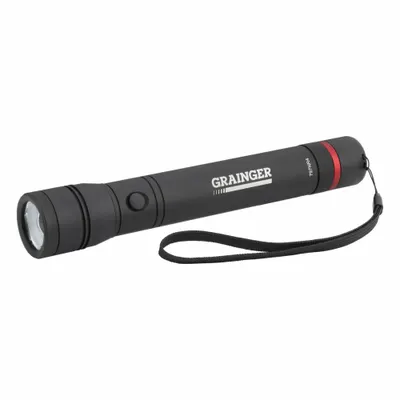 OEM Tactical Flashlight: 1,000 lm, 8.5 hr Run Time at Max. Brightness, 264 m Max Beam - Flashlights