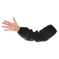 Flame-Resistant Sleeve: 18 in Sleeve Lg, M, Black, Elastic Cuff, 2 PK (MPN 1364-18EE)