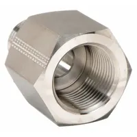 Metal Pipe Straight: Straight, 316 Stainless Steel, 1/2 in x 1/2 in, 5,200 psi, 1 7/8 in Lg (MPN 8-8 RA-SS)
