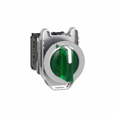 SCHNEIDER Selector Switch: 30 mm Panel Mounting Size, 3 Positions, Short Lever, 1NO/1NC - Illuminated Selector Switches