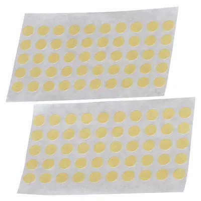3M Painter's Tape: 2380, Tan, Disc, 1/2 in Pre-Cut Dia, 7.5 mil Thick, Rubber - High-Temperature Masking Tape Discs