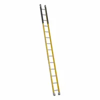 WERNER Straight Ladder: 14 ft Ladder Size, Fiberglass, 375 lb Load Capacity, 32 lb Wt, 14 Rungs (MPN M7114-1)