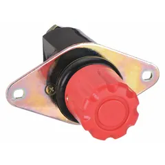 This in-line rotary disconnect switch isolates the battery from the electrical system to prevent parasitic drain and allow safe maintenance. Rated for 12V maximum voltage and 2500A maximum surge current, it features copper contacts. Suitable for use in vehicles, marine, and industrial equipment requiring a negative polarity disconnect.