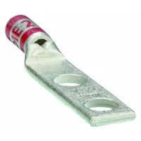 Compression Lug: For 8 AWG, Stranded Wire, 1/4 in Stud Size, Std, Copper Barrel
