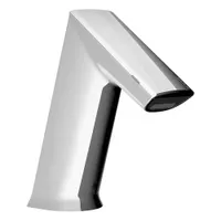 SLOAN Bathroom Sensor Faucet: BASYS, Cast Zinc, Chrome Finish, Single-Post, Battery, Back-Check Tee (MPN EFX250.000.0000)