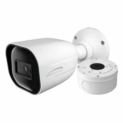 SPECO TECHNOLOGIES Camera: Bullet, Fixed, 2.8 mm Max Focal Lg, 4MP, RJ45 - Varifocal Network IP Video Cameras