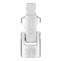 MILWAUKEE Universal Joint 3/8in: 3/8 in Input Drive Size, 3/8 in Output Drive Size, Square, Chrome (MPN 42-04-9107)