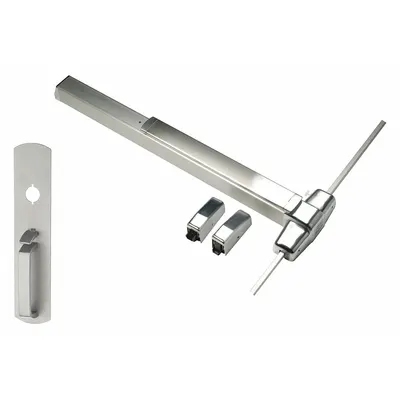 VON DUPRIN 9827TP 3 US28 Surface Vertical Rod Push Bar - Surface Vertical Rod Push Bars