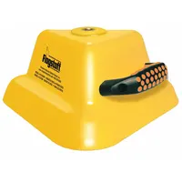 Urethane magnetic base mount for warning whip antennas. Height 7 5/8 in. Provides secure attachment to metal surfaces on vehicles such as trucks and construction equipment for high-visibility warning flags