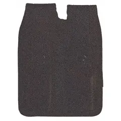 This magazine pouch is constructed from black nylon and measures 1 1/2 inches by 5 22/25 inches. It features a snap closure for secure storage. Typical use includes carrying spare magazines for duty or tactical applications.
