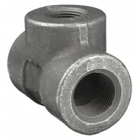 Steel threaded pipe tee with 3/4 in x 3/4 in x 1/4 in configuration, rated Class 3000. Maximum operating pressure 2,000 psi at 150 °F. Used to split or combine flow in high-pressure steel piping systems for hydraulic, steam, or process lines