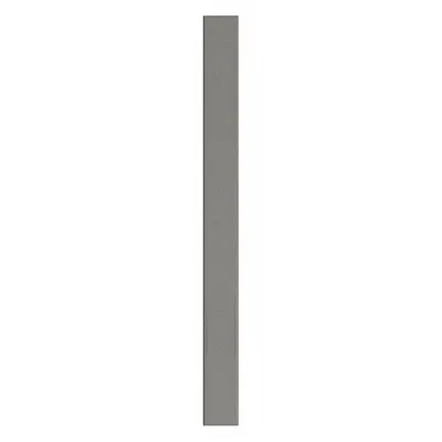 ASI GLOBAL PARTITIONS Partition Column: Plastic Polymer, Pebble, Charcoal, 82 in Ht, 7 in Wd - Pilasters for Bathroom Partitions