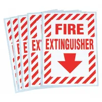 Vinyl Label: Vinyl, Adhesive Sign Mounting, 7 in x 5 in Nominal Sign Size, Not Retroreflective, 5 PK (MPN SV090E)