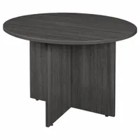 REGENCY Conference Table: Round, Melamine, Ash Gray, 29 in Overall Ht, 42 in Overall Dia, Wood, PVC (MPN LCTR42AG)