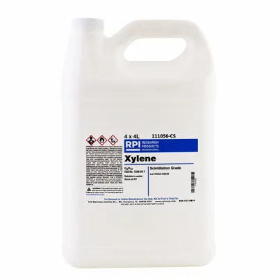 RPI Xylene: Scintillation, 4 L Volume, 1330-20-7, Liquid - Scintillation Cocktails