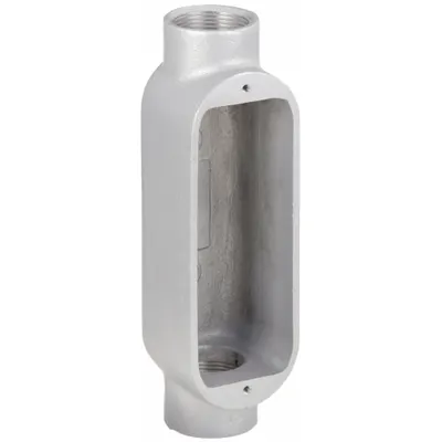 HUBBELL KILLARK Conduit Outlet Body: Aluminum, 1 1/4 in Trade Size, C Body, 32 cu in Body Capacity - C - Straight Type