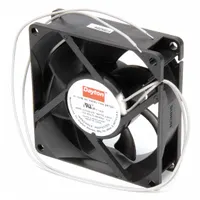 DAYTON Axial Fan: 28 cfm_29 cfm Airflow @ 0.000 in SP, 3 1/8 in Ht, 1 in Dp, Lead Wires, IP20 (MPN 2RTE8)