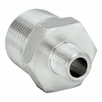 Metal Pipe Straight: Straight, 316 Stainless Steel, 1 in x 3/8 in, 5,400 psi, 1 31/32 in Lg (MPN 1 X 3/8 FF-SS)