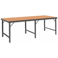 DURHAM MFG Work Table: Adj Ht, Hardboard, 120 in x 30 1/4 in, 2,000 lb Overall Load Capacity (MPN WBF-TH-30120-95)