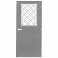 Security Door with Frame: Rectangle Window, 85 1/2 in Door Opening Ht, 48 5/8 in Door Opening Wd (MPN T84070304R2230WIN)