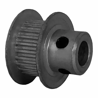 Dayton Timing Pulley: Modified Curvilinear, Fixed, For GT Timing Belt Section - GT Section Fixed-Bore Timing Pulleys with Hub