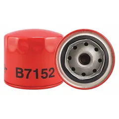 Spin-on oil filter with cellulose media, 3/4"-16 thread size, and 3 1/4 in overall height. Includes a 20 psid bypass valve. Interchanges with FleetGuard LF3682. Used in engine lubrication systems to remove contaminants from oil.
