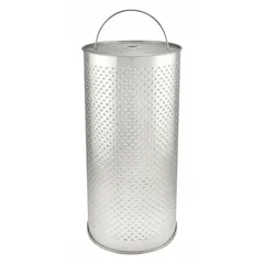 Cartridge oil filter element with cellulose media, 15 1/8 in overall height and 7 3/4 in outside diameter. Includes O. gaskets G157, G252, and G309-B. Used in engine lubrication systems to remove contaminants from oil.