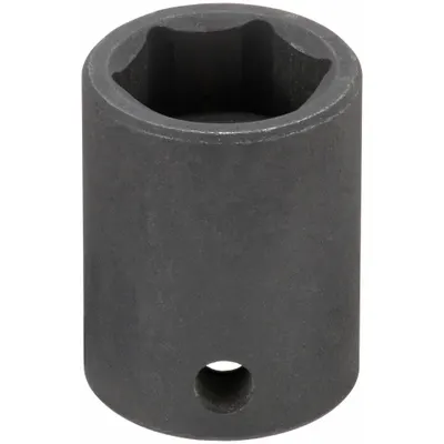 WESTWARD Impact Socket: 3/8 in Drive Size, Metric, 15 mm Socket Size, 6-Point, Std - 3/8" Drive Impact Sockets