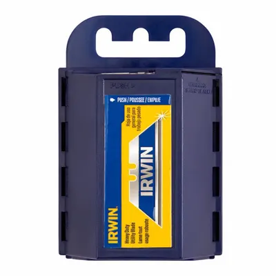 IRWIN Utility Blade: 2 3/8 in Blade Lg, 3/4 in Blade Wd, 0.025 in Blade Thick - Straight-Edge Standard-Tip Replacement Utility Blades