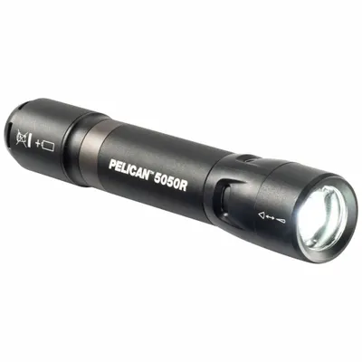 PELICAN Rechargeable Flashlight: Rechargeable, 883 lm, 2.3 hr Run Time at Max. Brightness - Rechargeable Flashlights