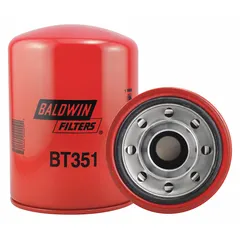 Spin-on hydraulic filter with cellulose media, 5 in outside diameter, and 1-1/4"-11 thread size. Includes integral gasket. Compatible with hydraulic fluid. Used in hydraulic systems of industrial and mobile equipment.