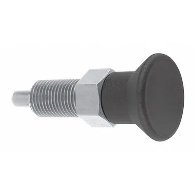 KIPP Indexing Plunger: Nonlocking, 18-8 SS Body w/ 400 SS Plunger - Extended-Pin Pull-Knob Indexing Plungers