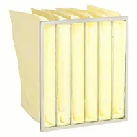 OEM Pocket Air Filter: 20 in x 24 in x 15 in, MERV 15, Yellow, Fiberglass, 6 Pockets (MPN 878PM0)