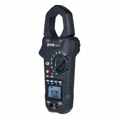 The FLIR CM78-PV is a solar clamp meter designed for photovoltaic system analysis. It features an LCD display and datalogging capability for recording open circuit voltage measurements starting from 0 V. Includes a carrying pouch for portability.
