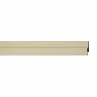 This PETG joint cover trim is used to finish seams between wall panels in commercial interiors. It provides a clean transition and protects panel edges in high-traffic areas. Color: Almond. Thickness: 0.04 in. Length: 10 ft. Manufacturer part number: WC40VT920N
