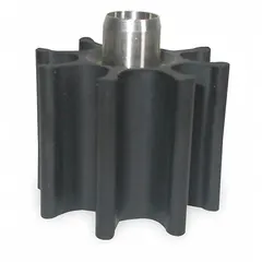 This Buna-N impeller/sleeve assembly is a replacement component for dewatering and wastewater pumps. It is used to move water and sludge in applications such as construction, mining, and municipal wastewater handling. The Buna-N material offers resistance to oils, fuels, and moderate abrasives.