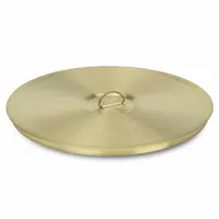 ADVANTECH Sieve Cover: 3/8 in Overall Dp, 8 in Overall Dia, Brass (MPN CB8W/R)