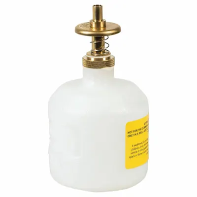JUSTRITE Solvent Dispensing Bottle: 8 fl oz Capacity, Polyethylene - Solvent Dispensing Bottles