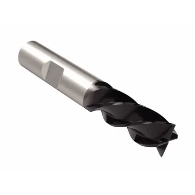 WIDIA HANITA Square End Mill: Carbide, AlTiN Coated, 4 Flute, 5/8" Mill Dia, 1-1/4" LOC - Fast-Cutting Carbide Square End Mills for Steel & Cast Iron
