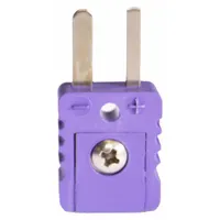 DAYTON Thermocouple Connector: Jack, For Type E Thermocouple Type, Mini Plug, 2 Pins, Flat, Flat (MPN 794F54)